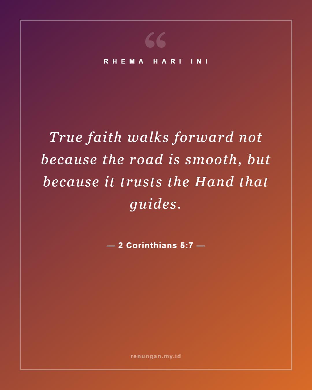 2 Corinthians 5:7
