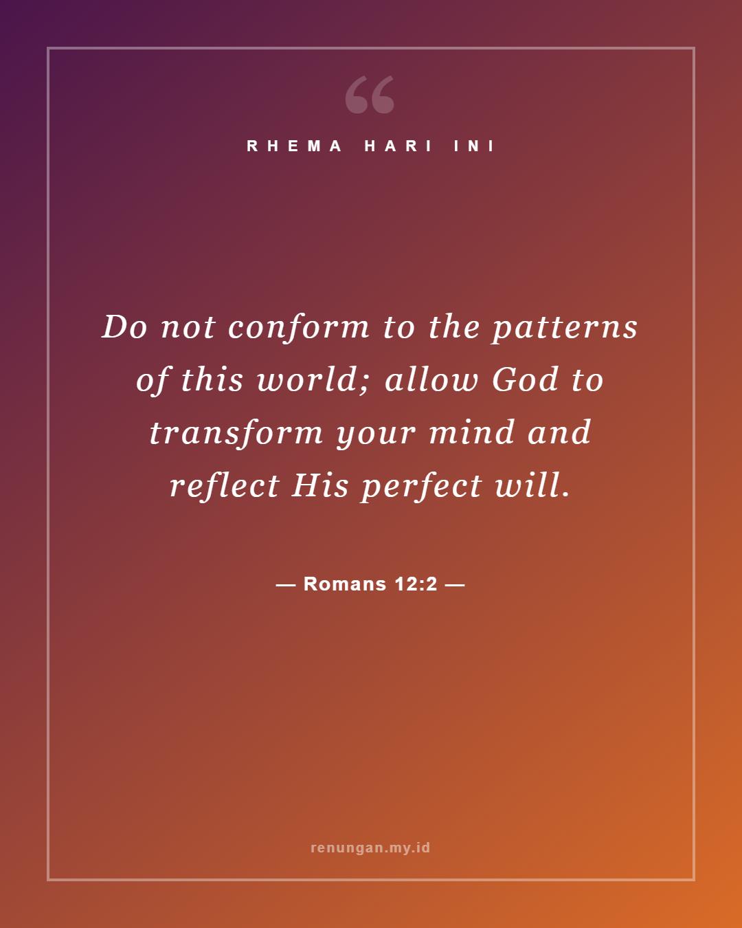 Romans 12:2