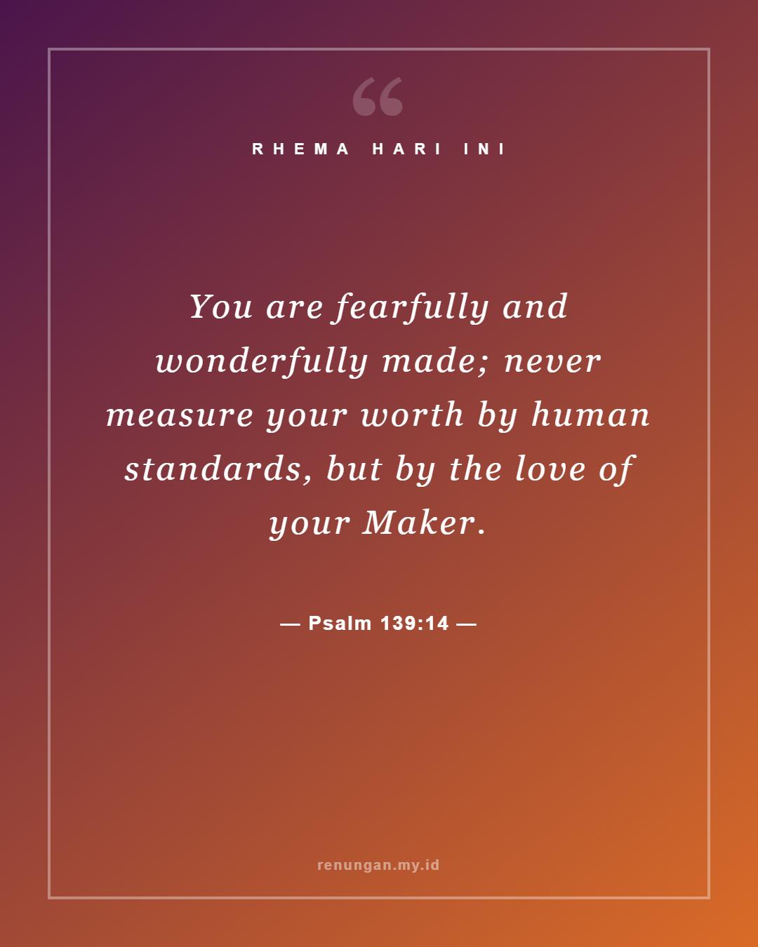 Psalm 139:14