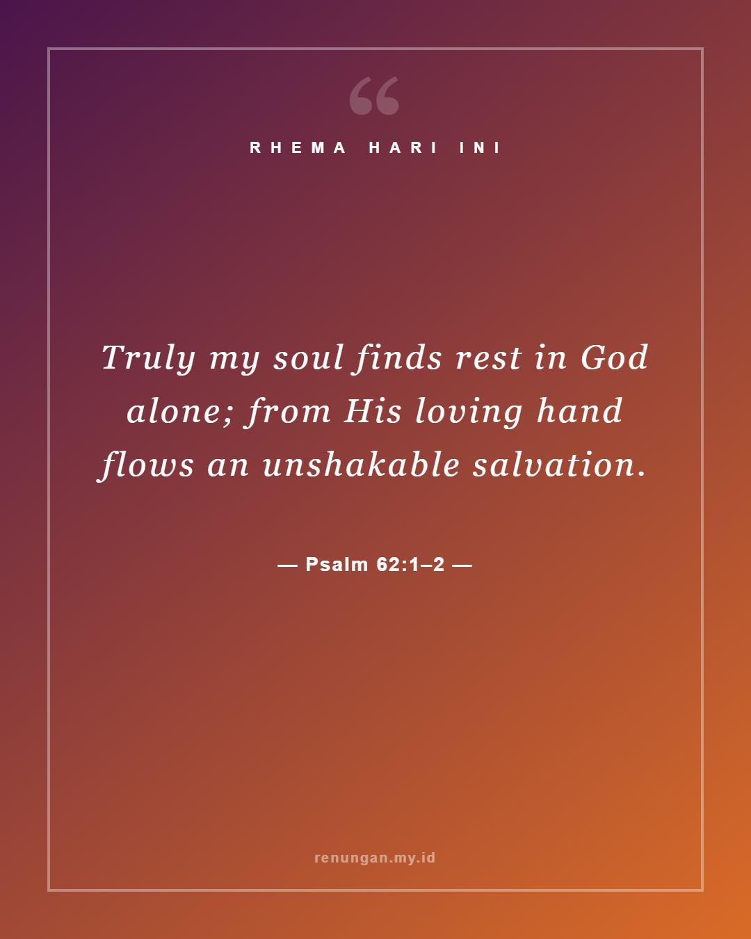 Psalm 62:1–2