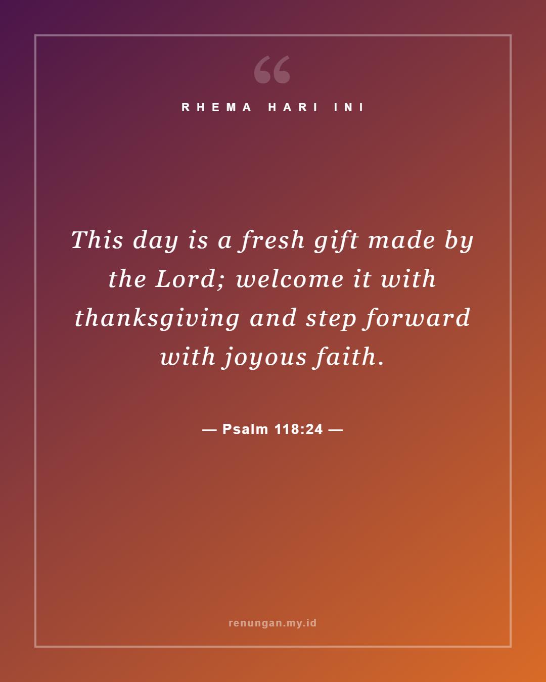 Psalm 118:24