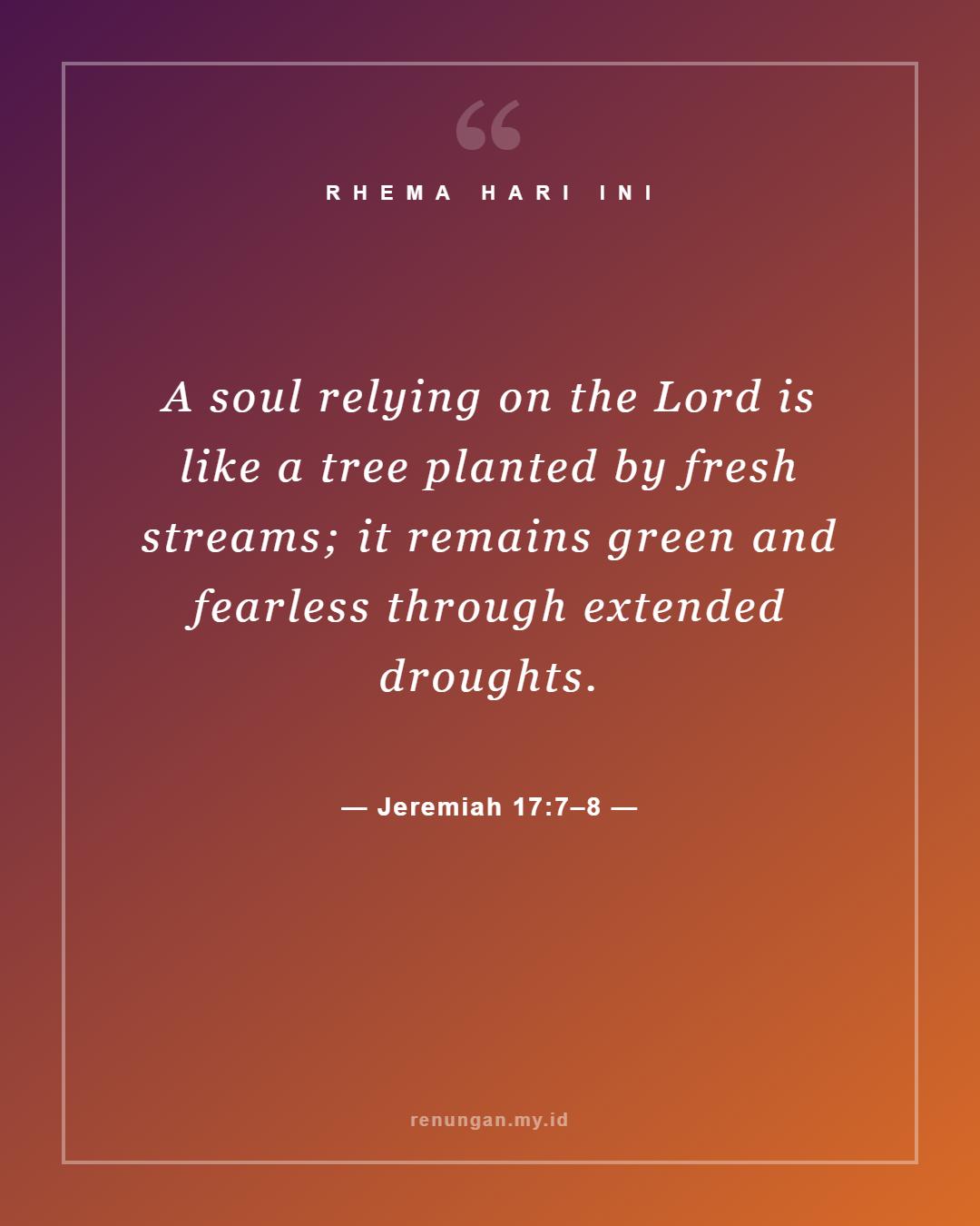 Jeremiah 17:7–8