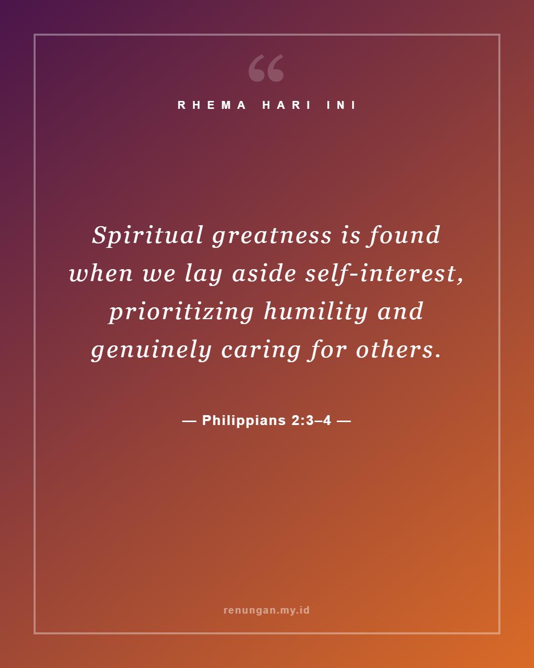 Philippians 2:3–4
