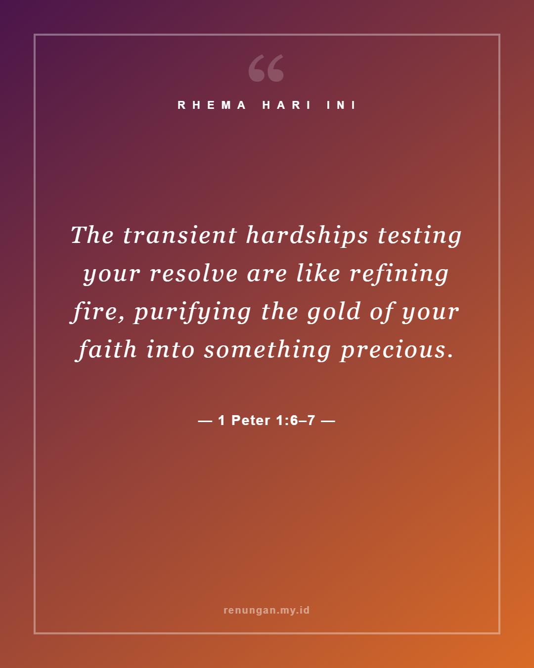 1 Peter 1:6–7