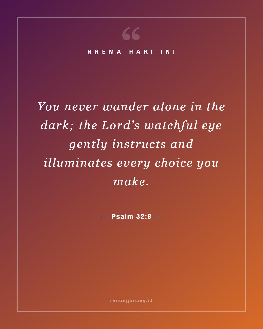Psalm 32:8