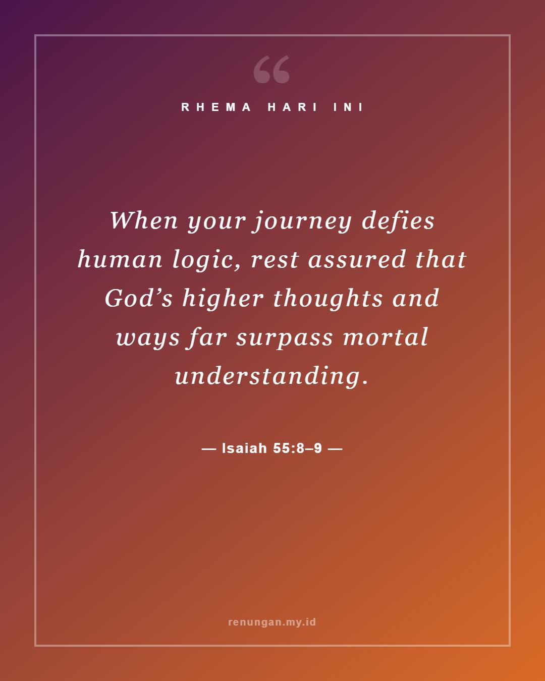 Isaiah 55:8–9
