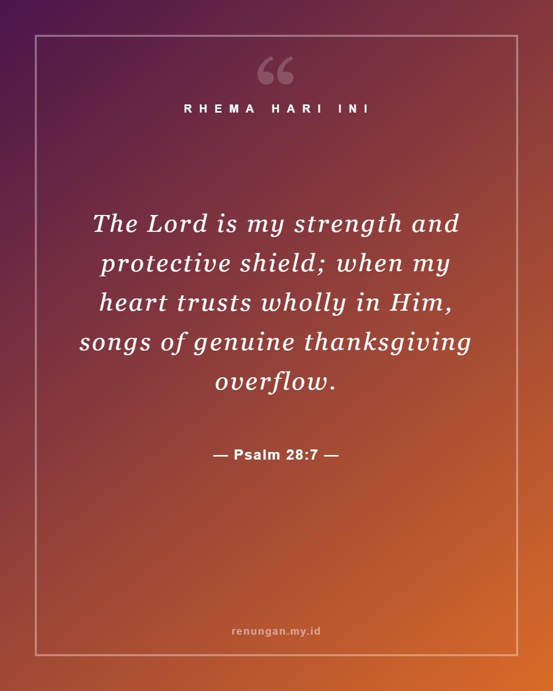 Psalm 28:7
