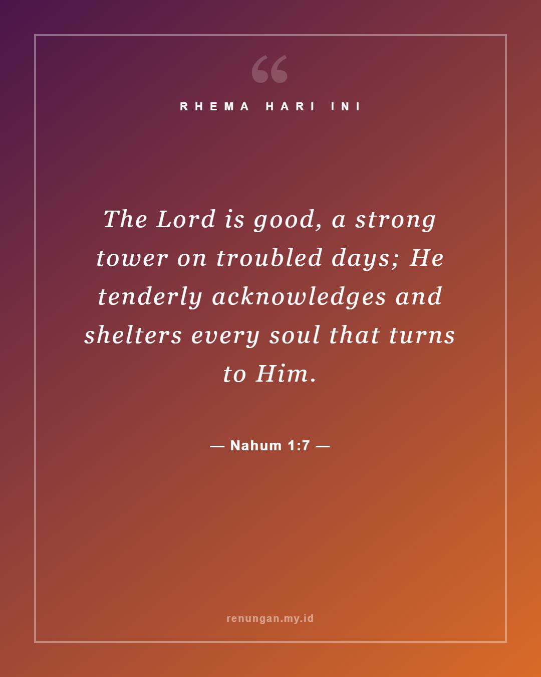 Nahum 1:7