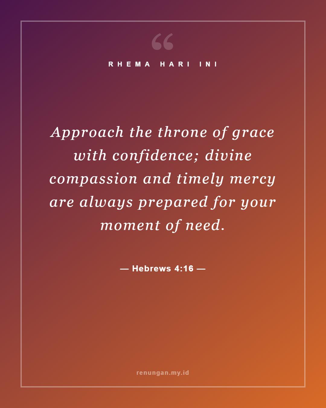 Hebrews 4:16