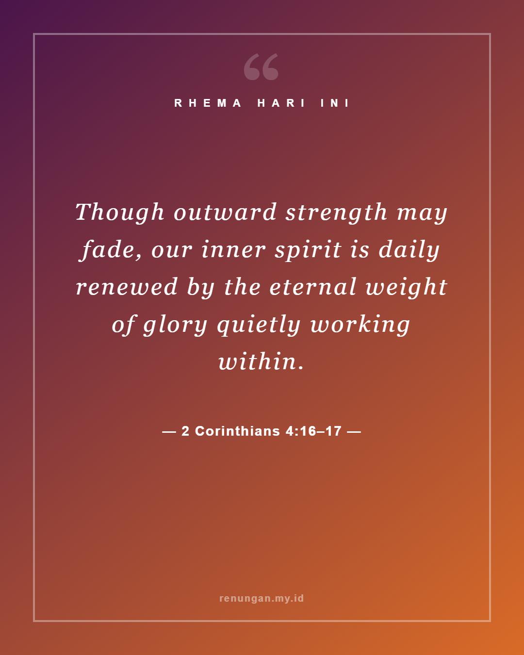 2 Corinthians 4:16–17