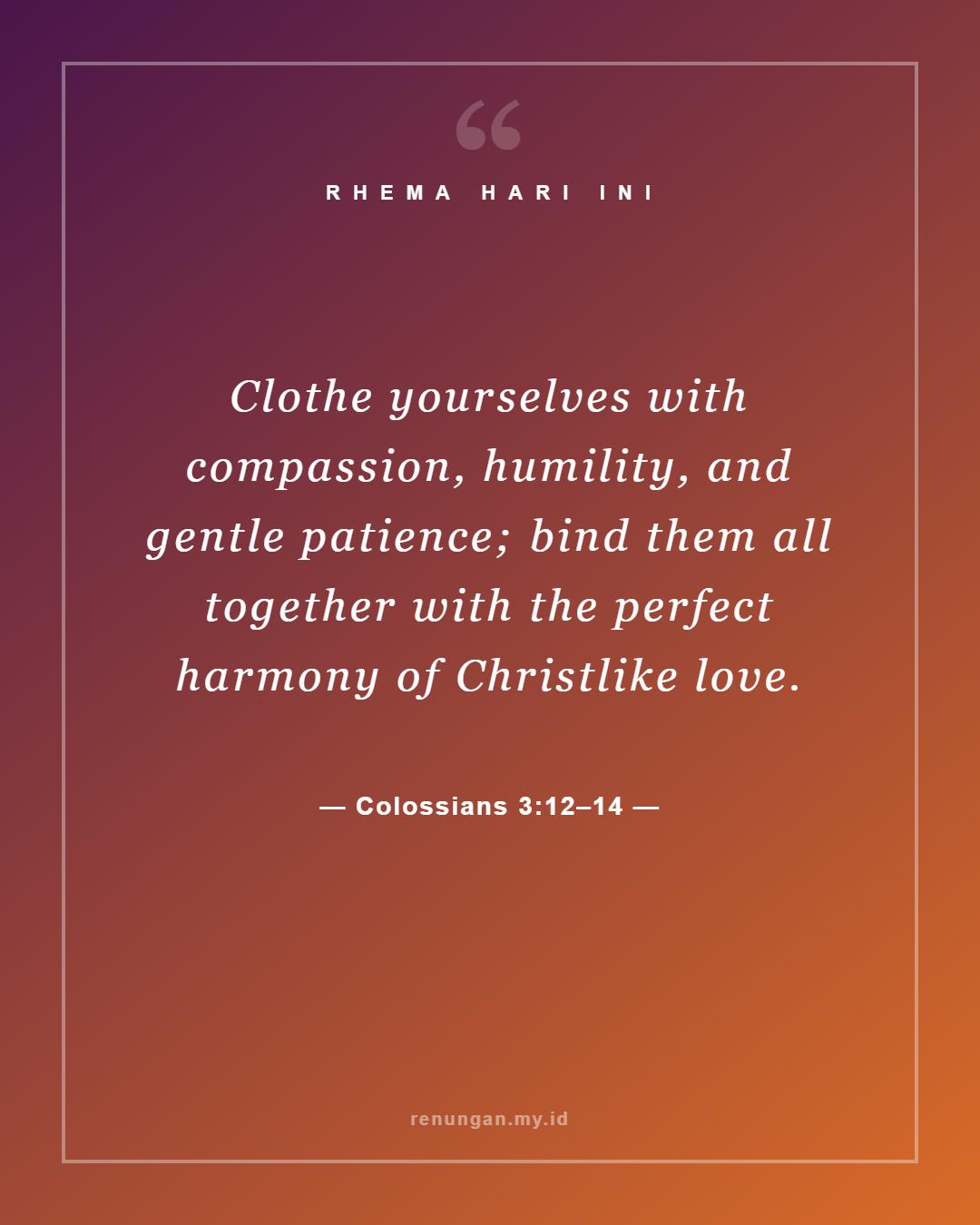 Colossians 3:12–14