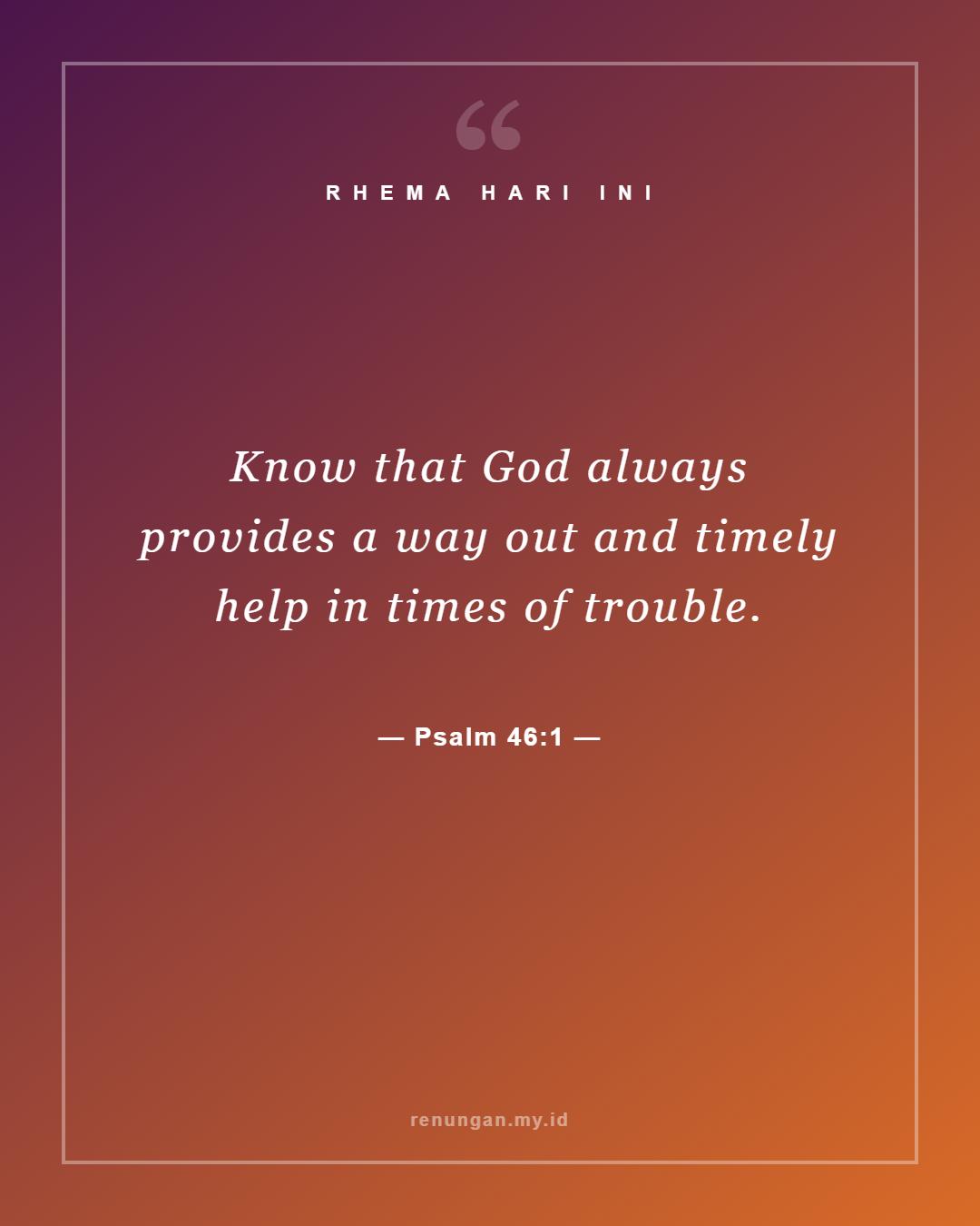 Psalm 46:1