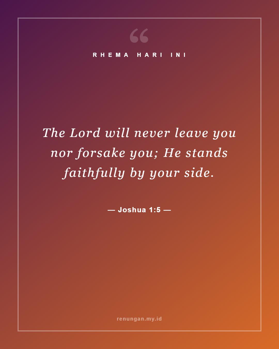 Joshua 1:5