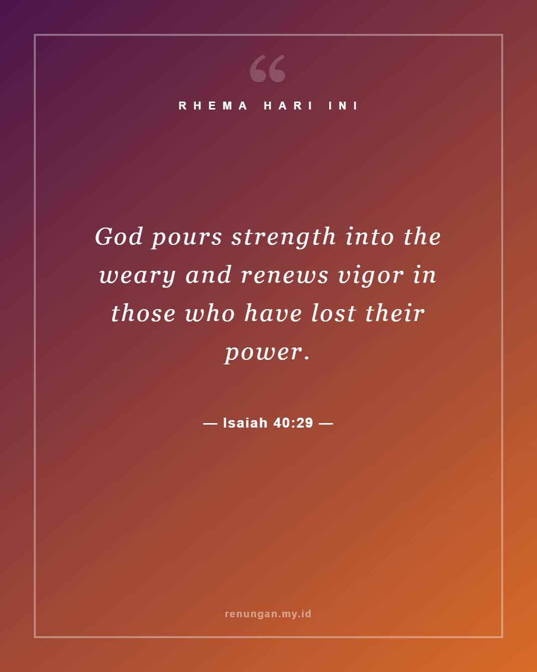 Isaiah 40:29