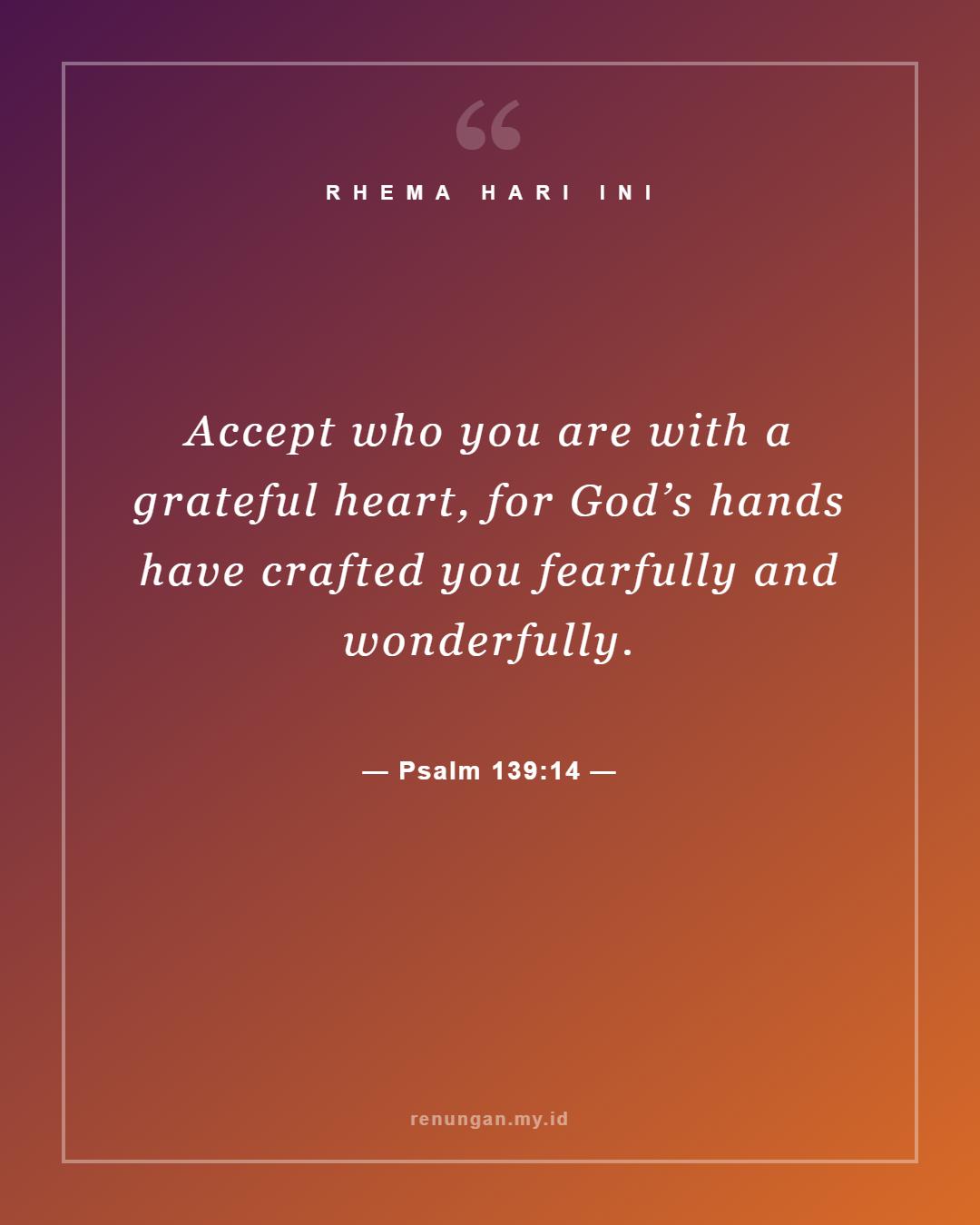 Psalm 139:14