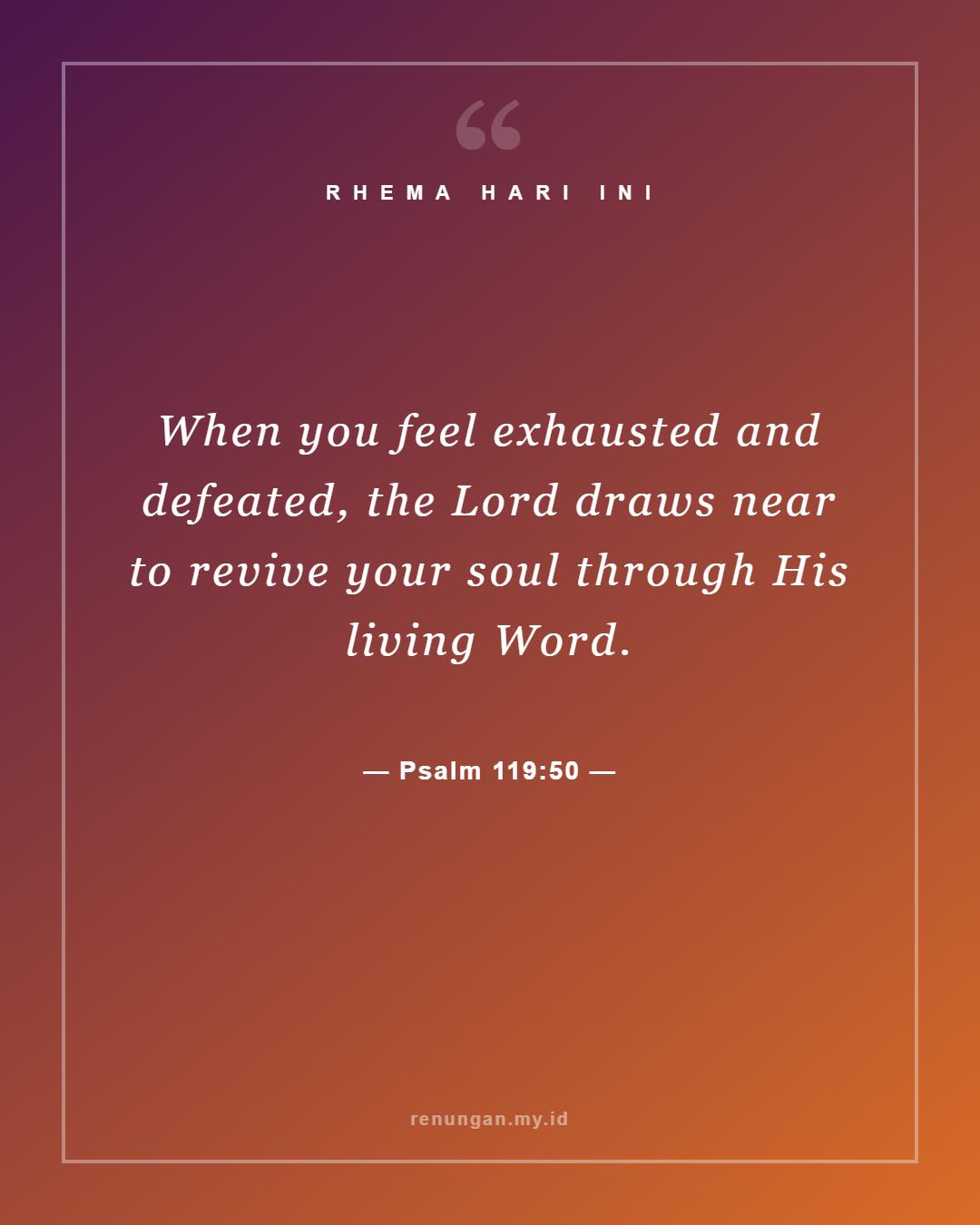 Psalm 119:50