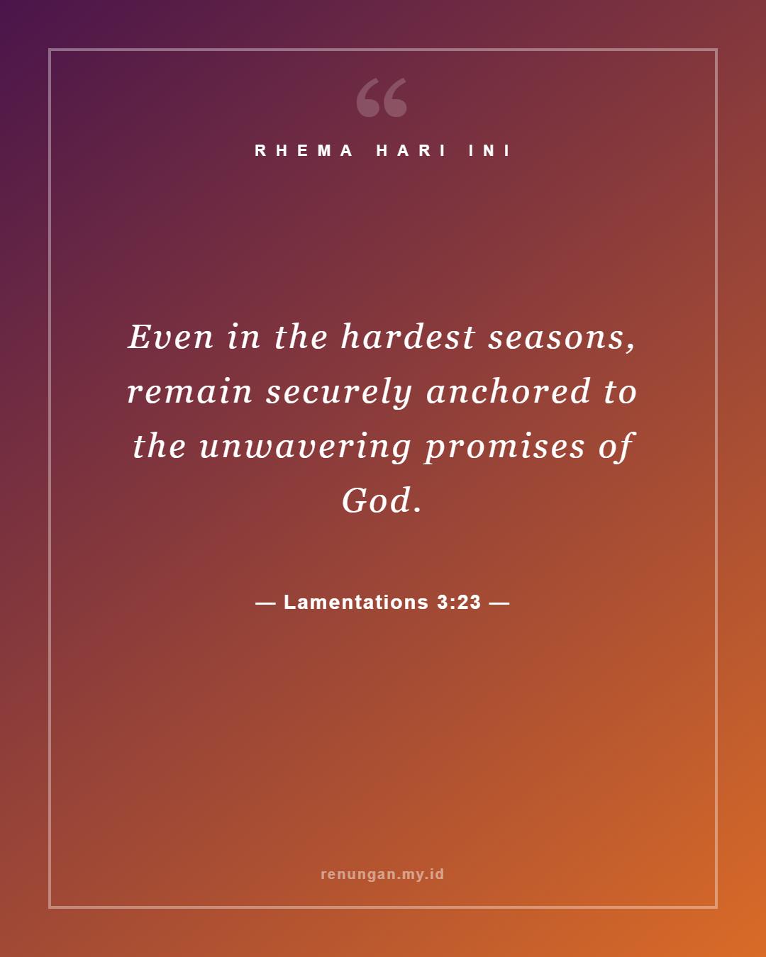 Lamentations 3:23