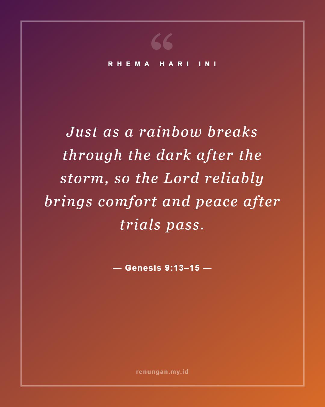Genesis 9:13–15