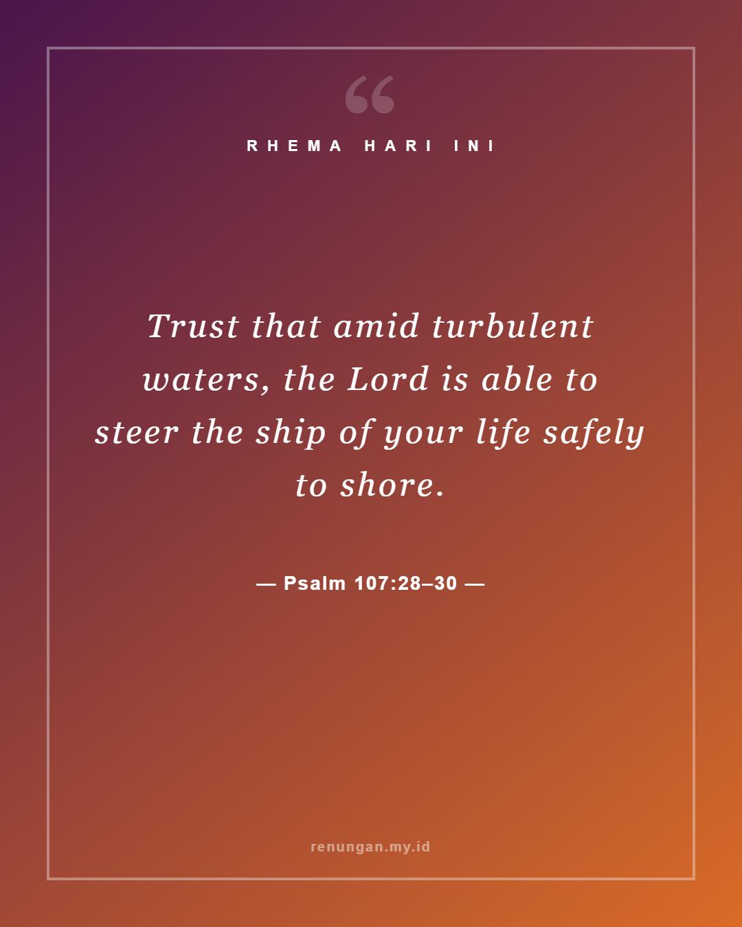 Psalm 107:28–30
