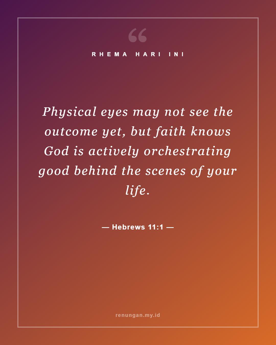 Hebrews 11:1