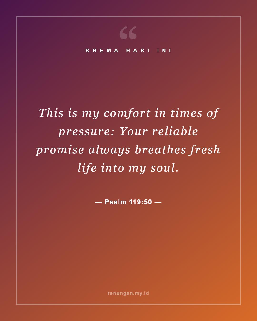 Psalm 119:50