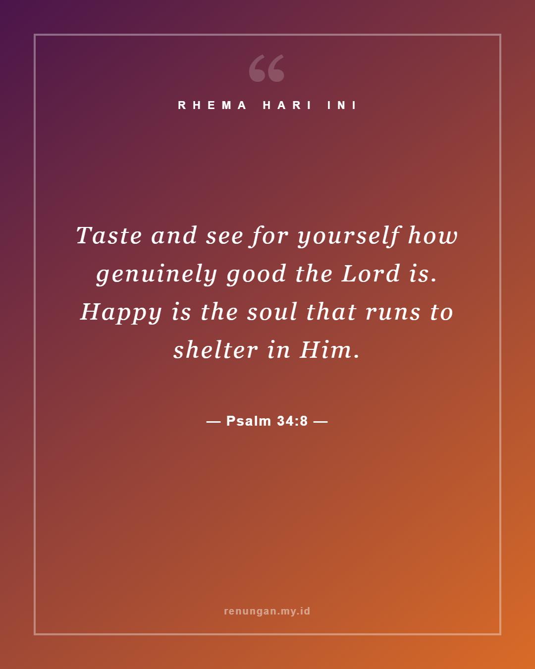 Psalm 34:8