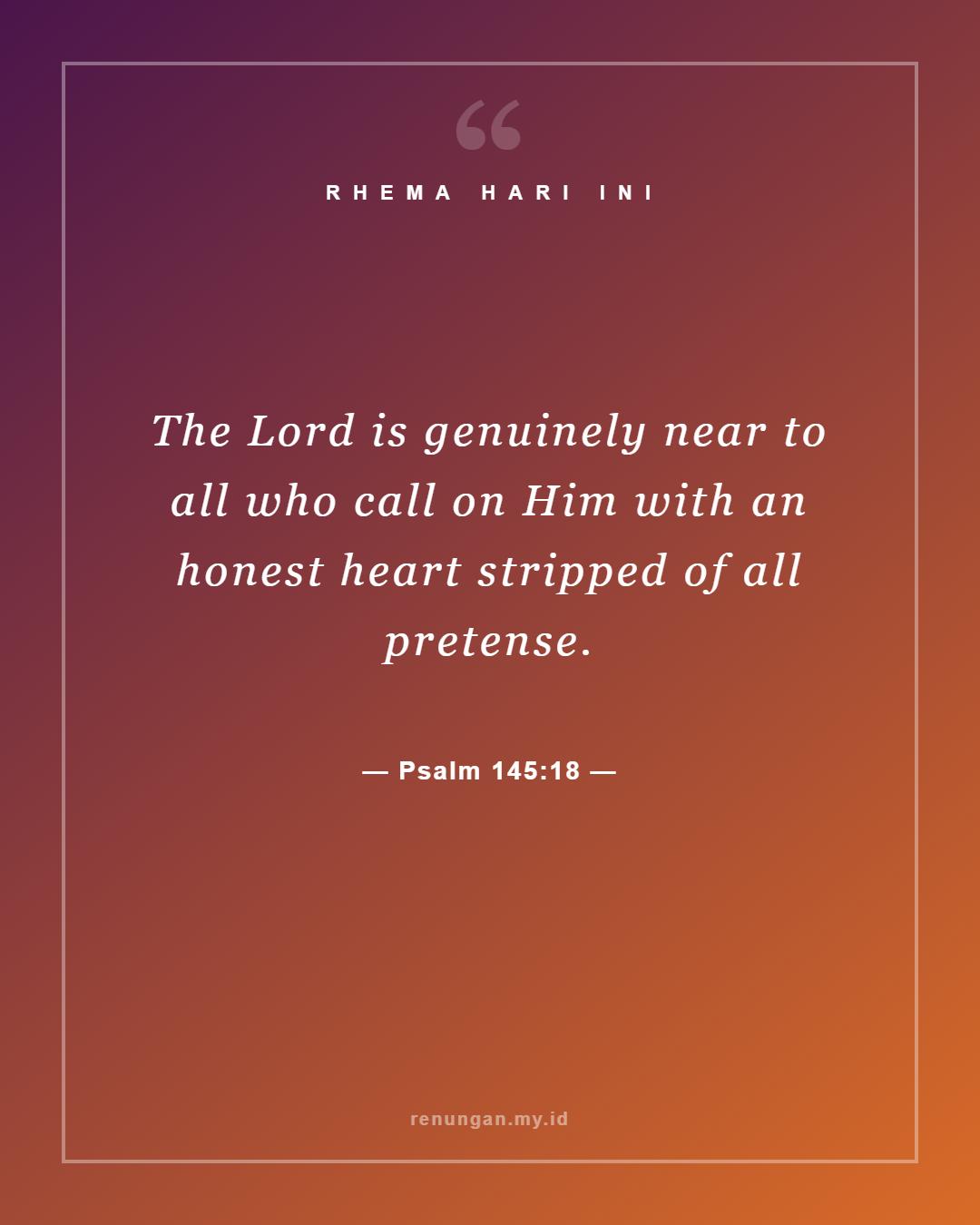 Psalm 145:18
