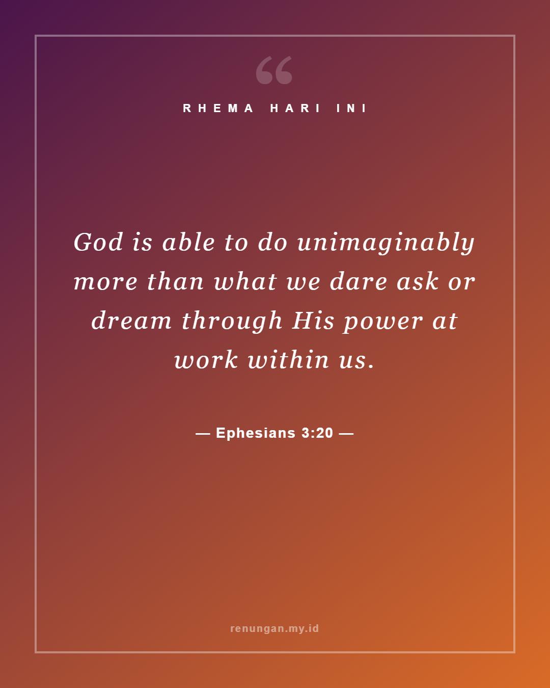 Ephesians 3:20