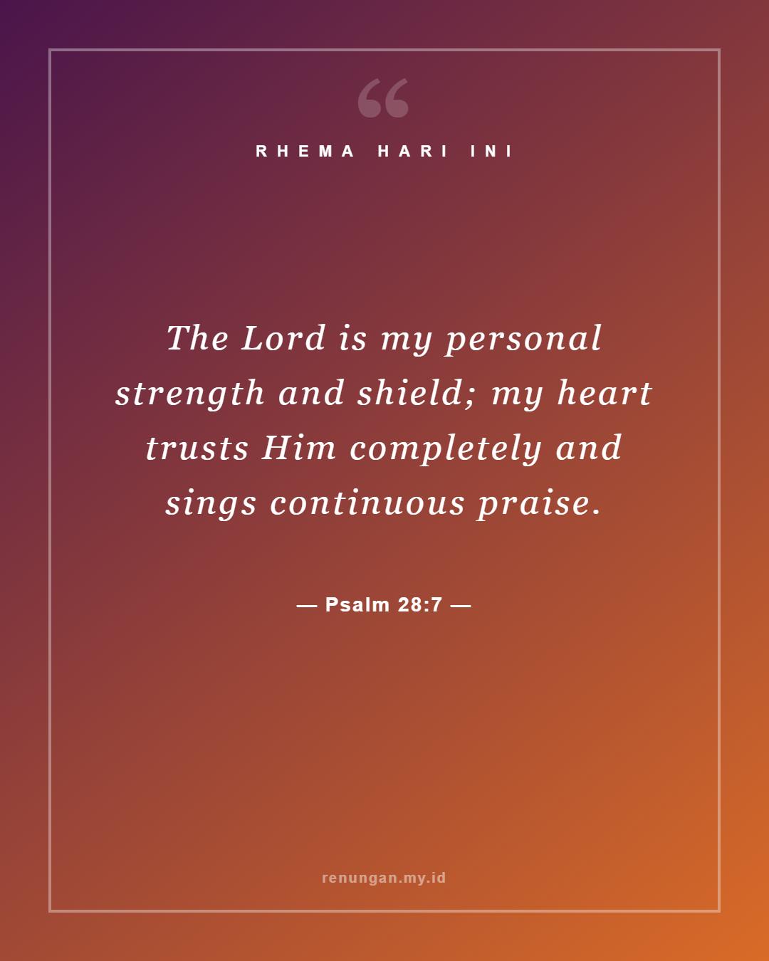 Psalm 28:7