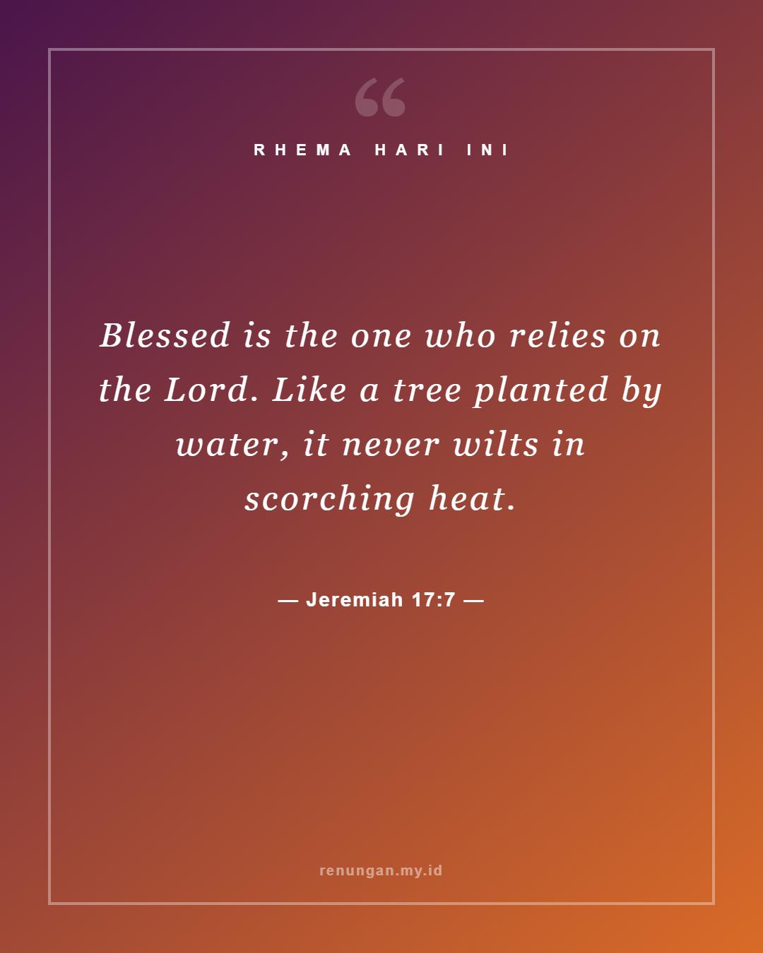 Jeremiah 17:7