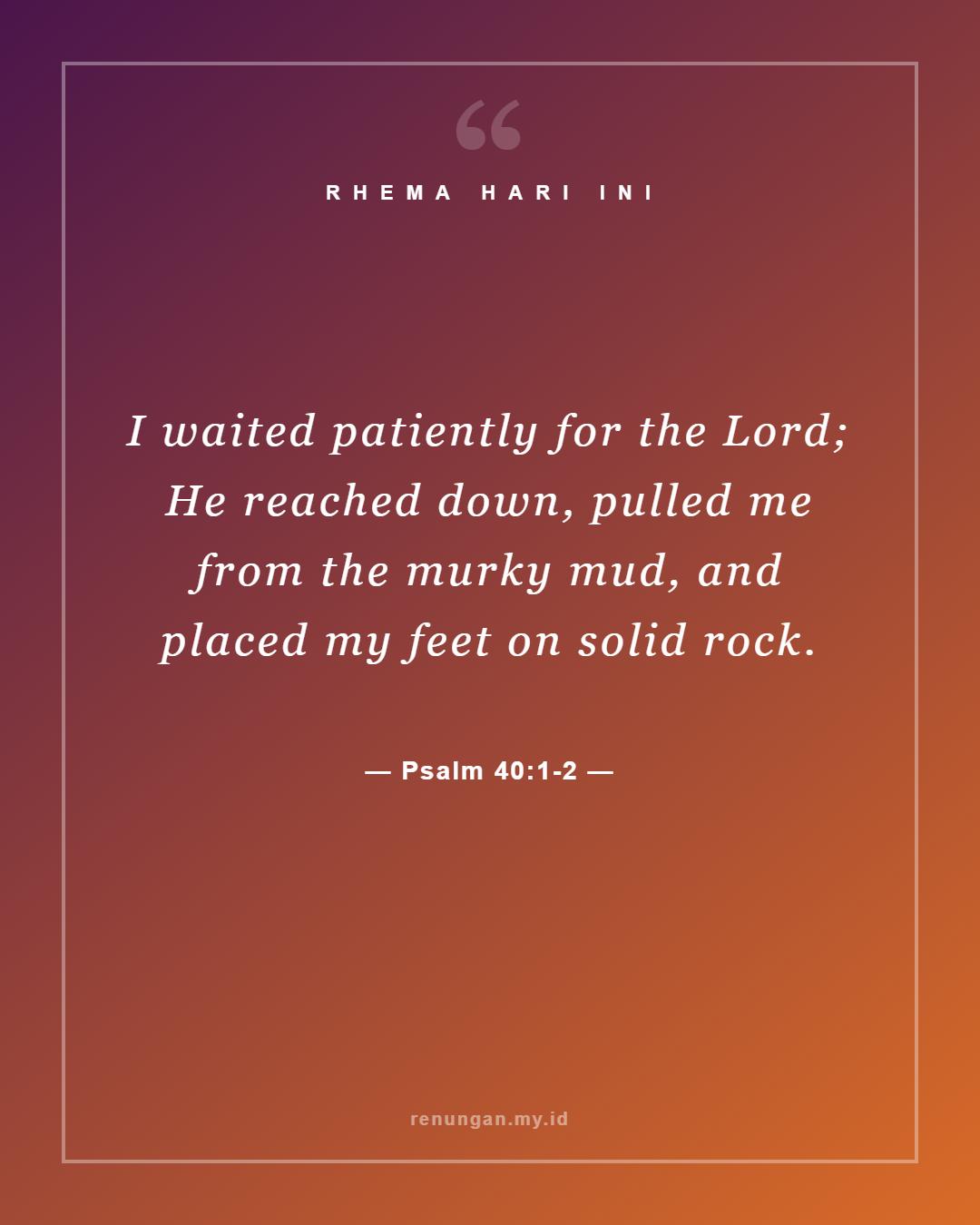 Psalm 40:1-2