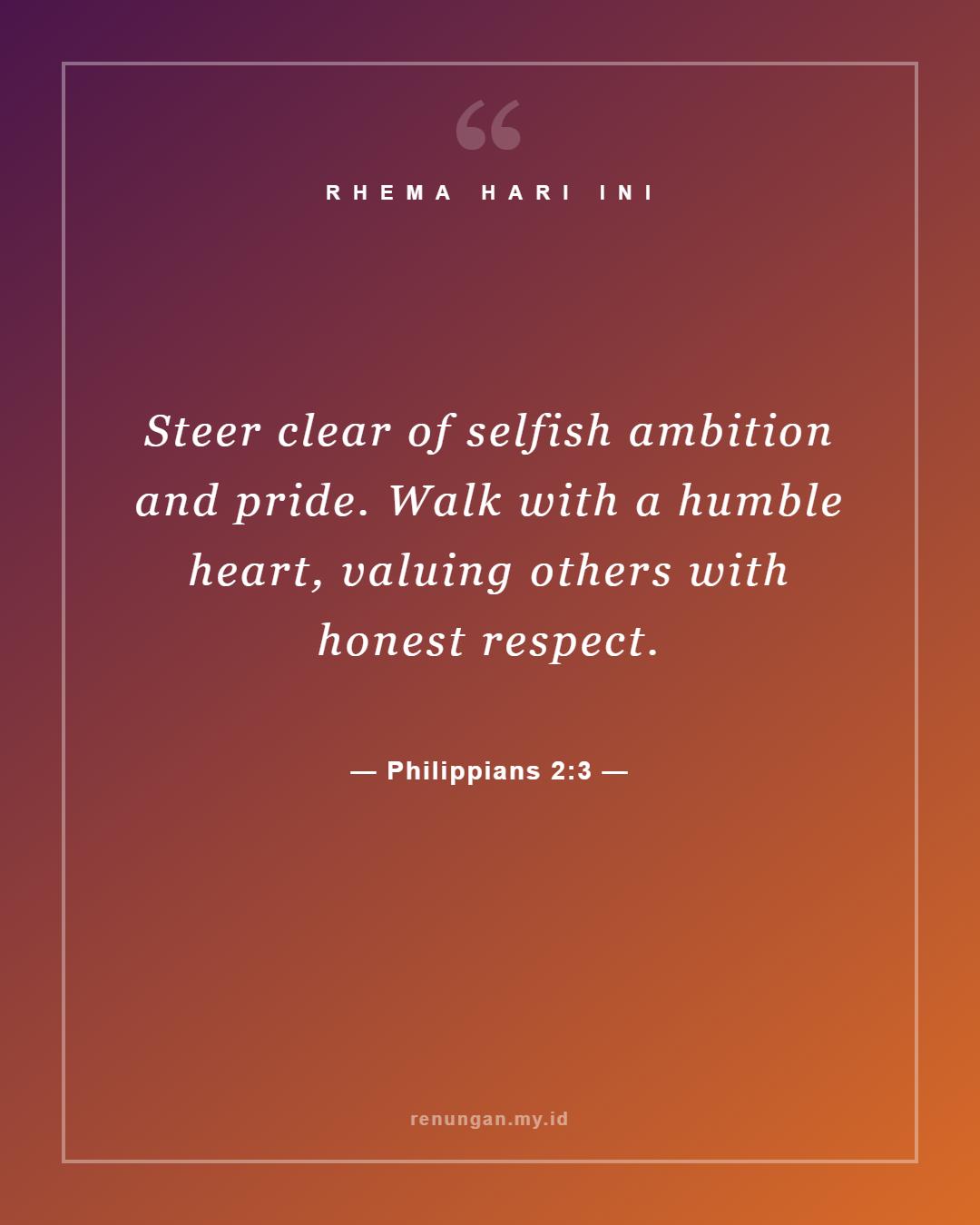 Philippians 2:3