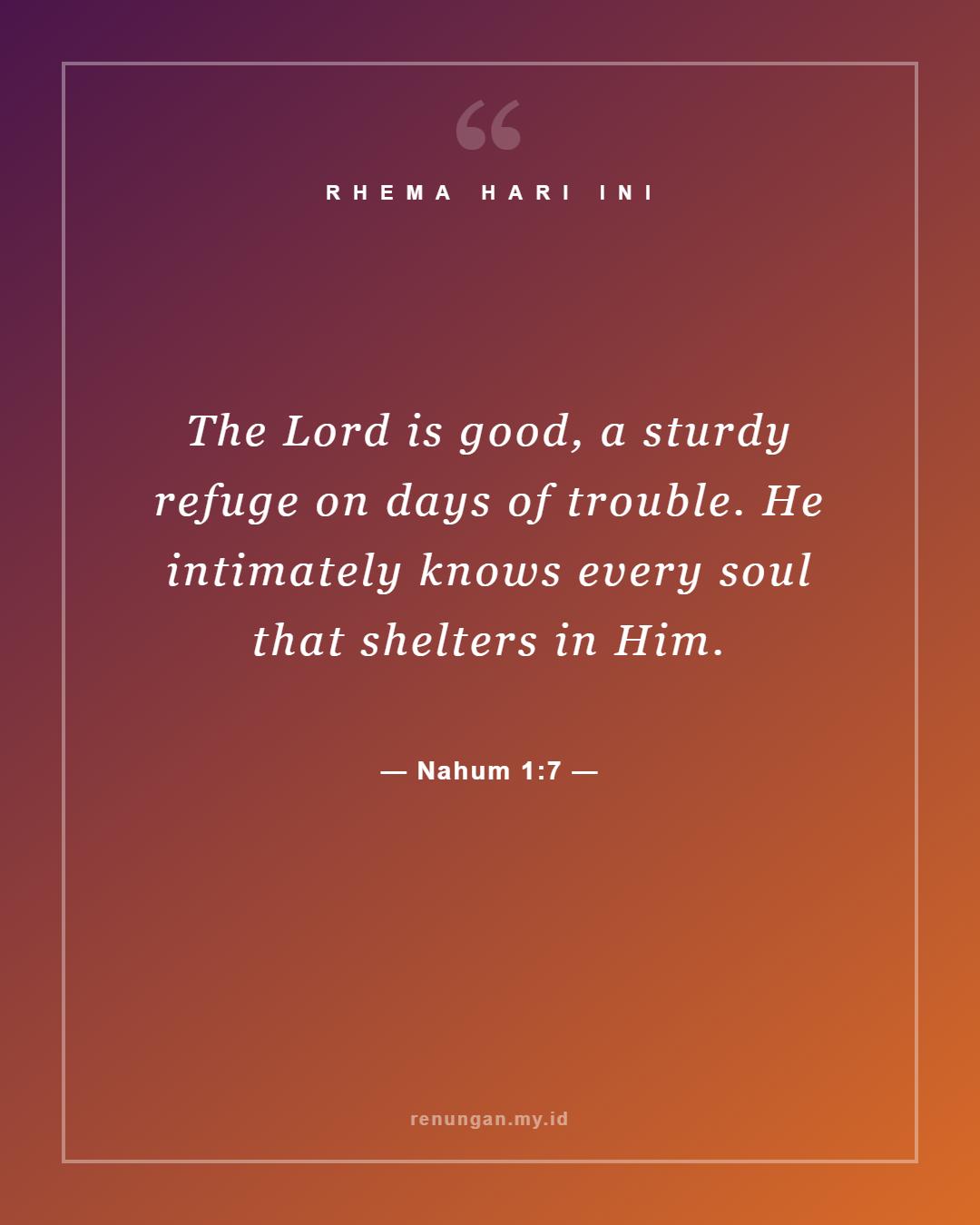 Nahum 1:7