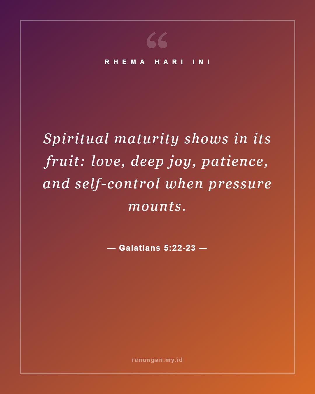 Galatians 5:22-23
