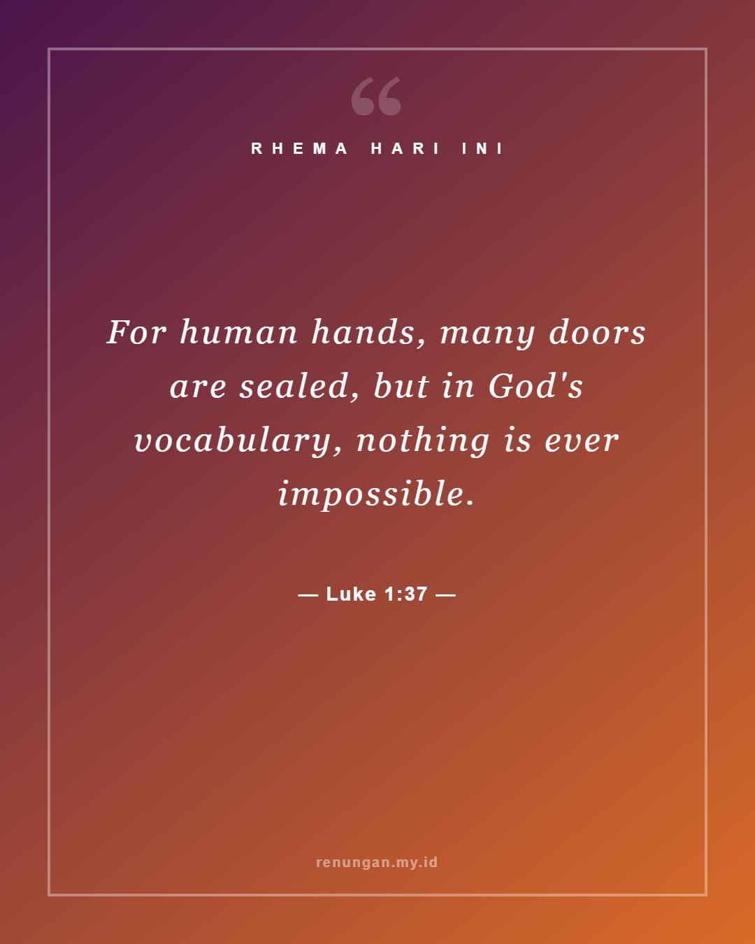 Luke 1:37
