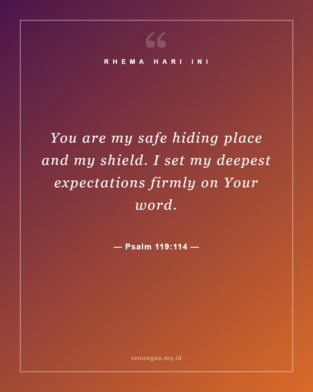 Psalm 119:114
