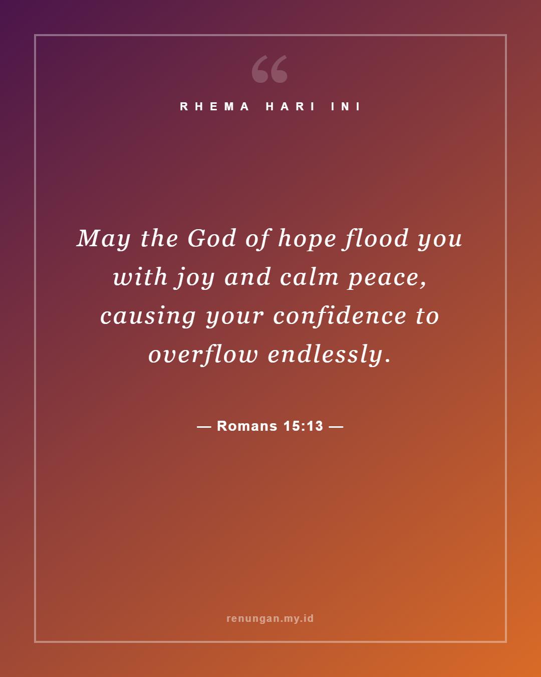 Romans 15:13
