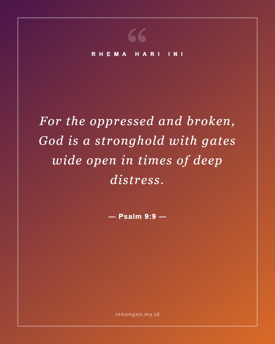 Psalm 9:9