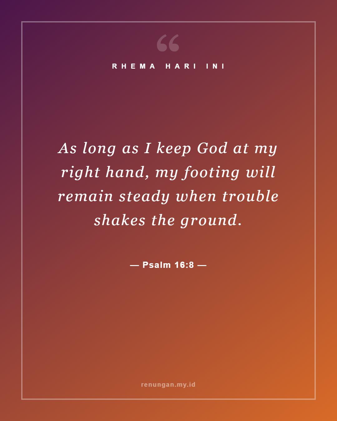 Psalm 16:8