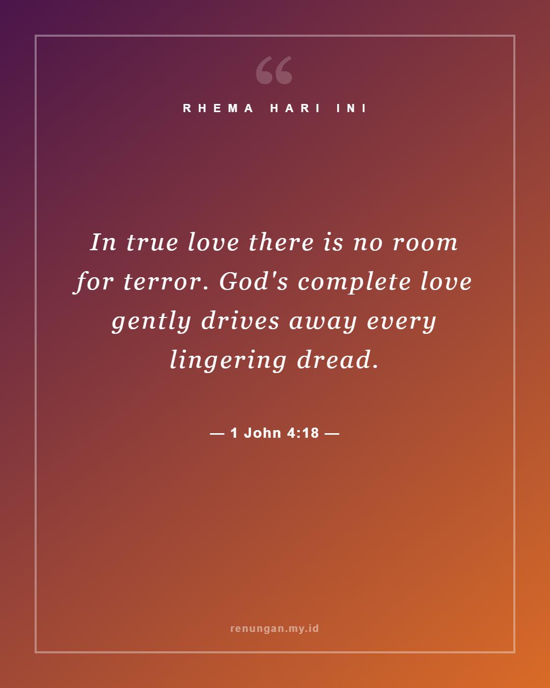 1 John 4:18