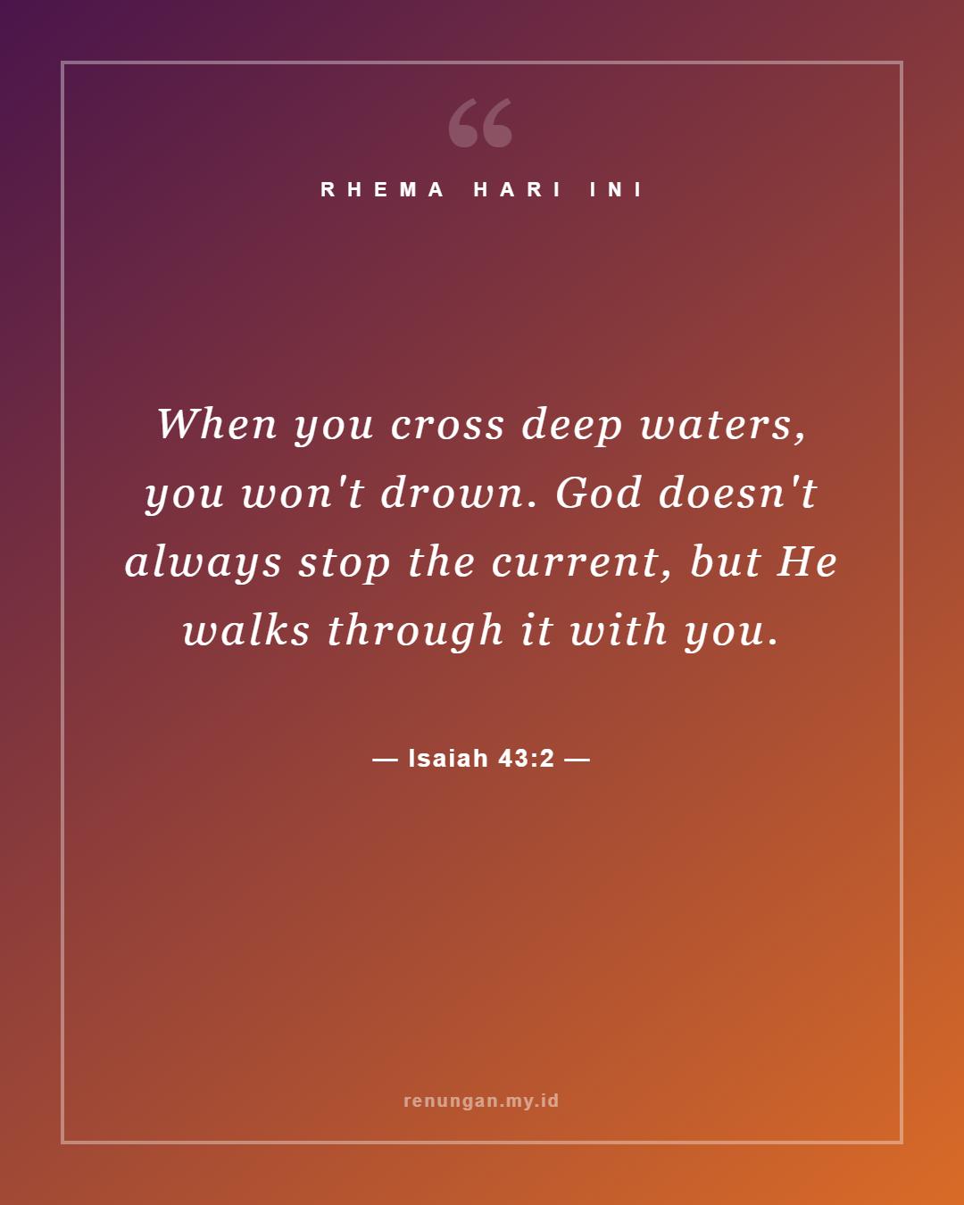 Isaiah 43:2