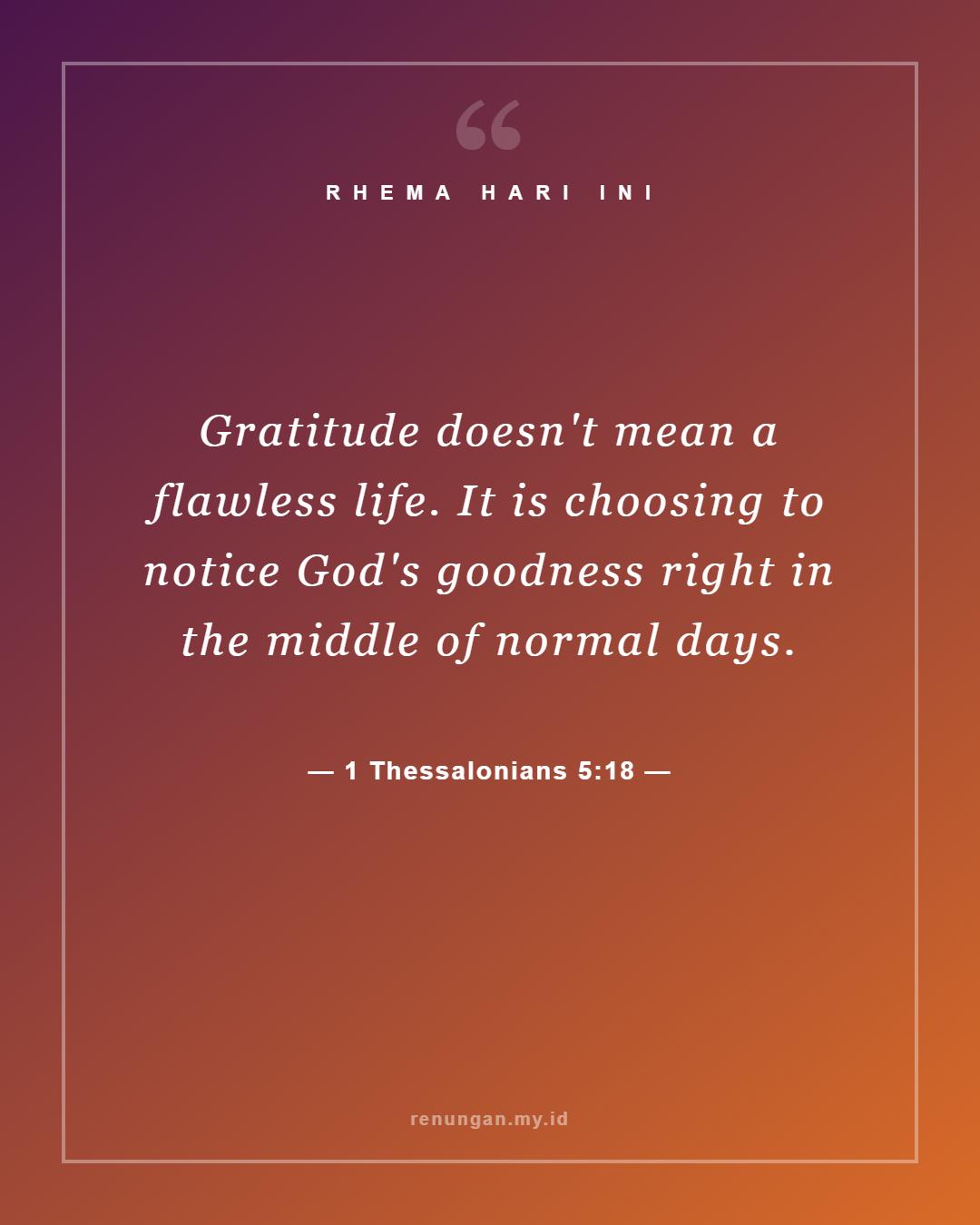 1 Thessalonians 5:18
