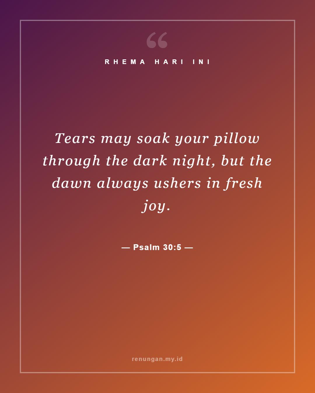 Psalm 30:5