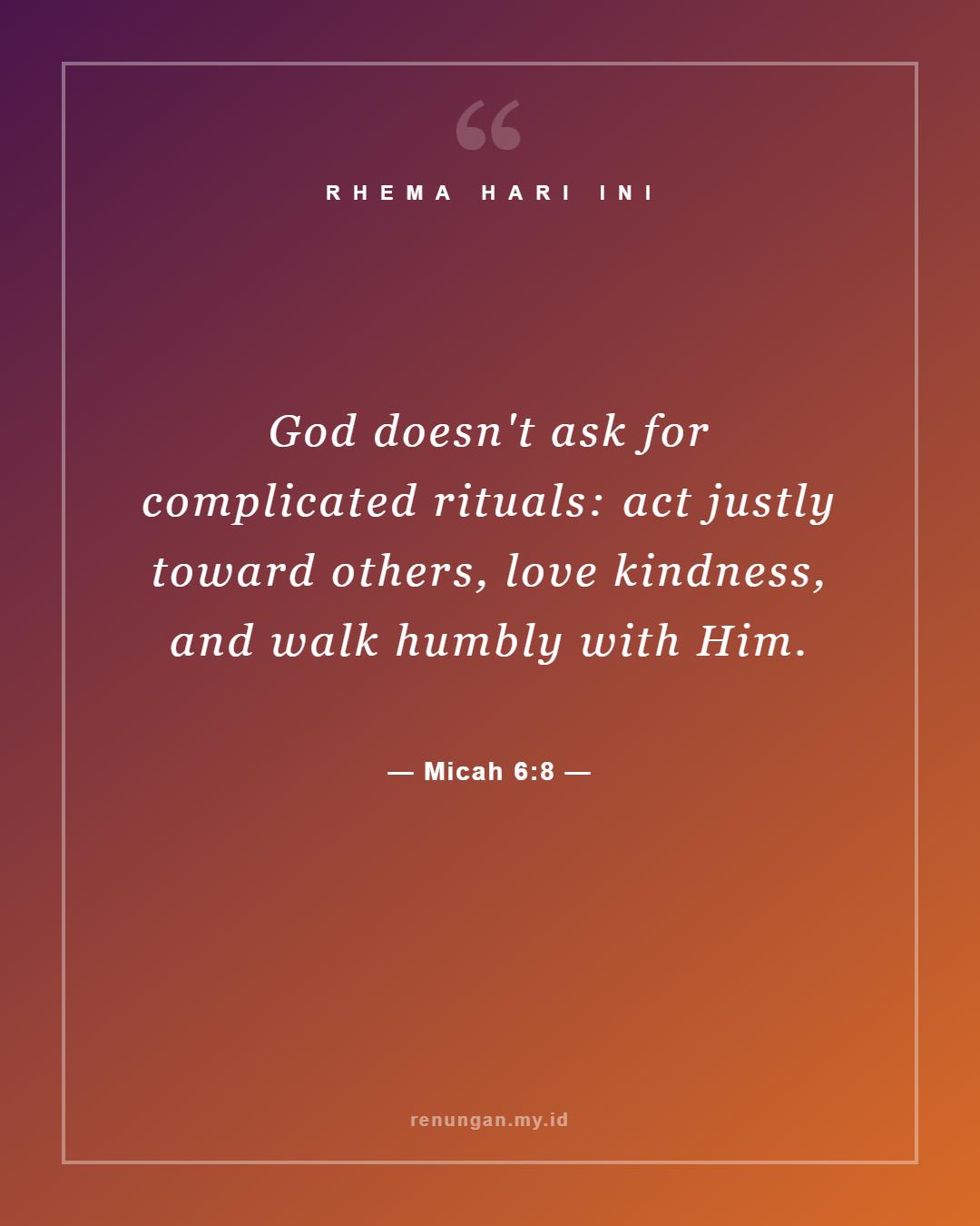 Micah 6:8