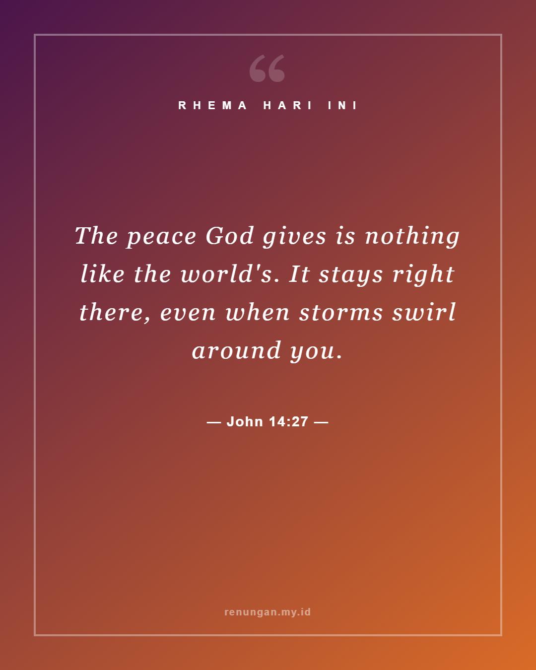 John 14:27