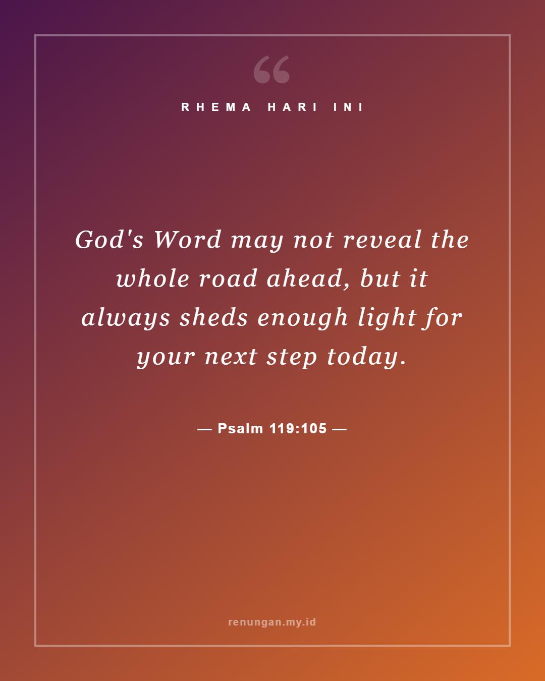 Psalm 119:105