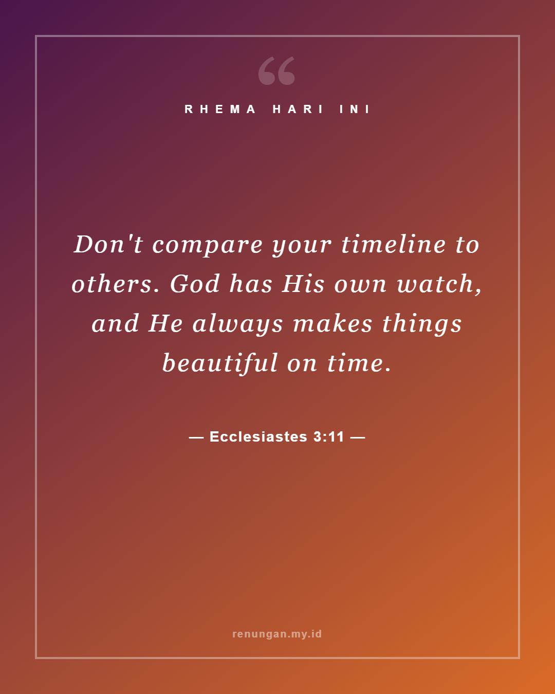 Ecclesiastes 3:11