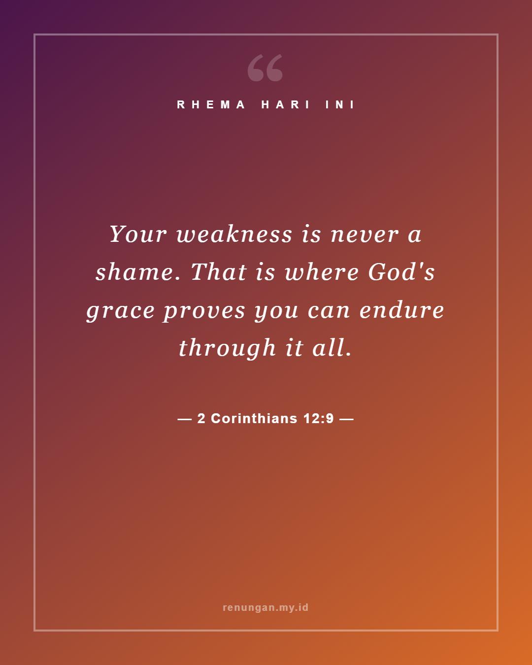 2 Corinthians 12:9