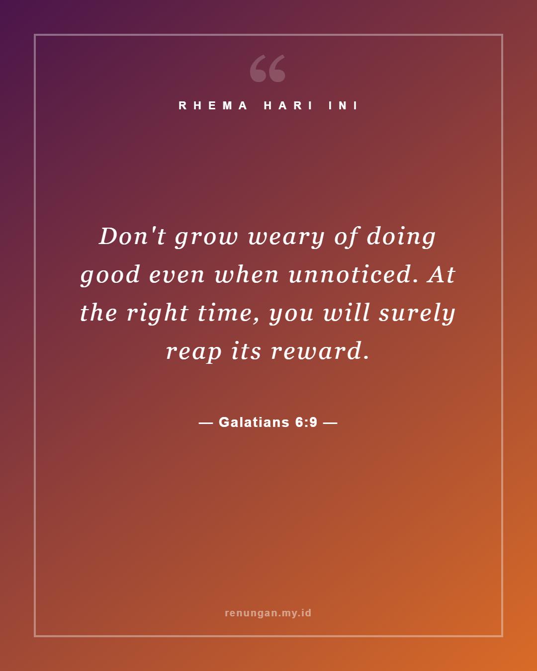 Galatians 6:9