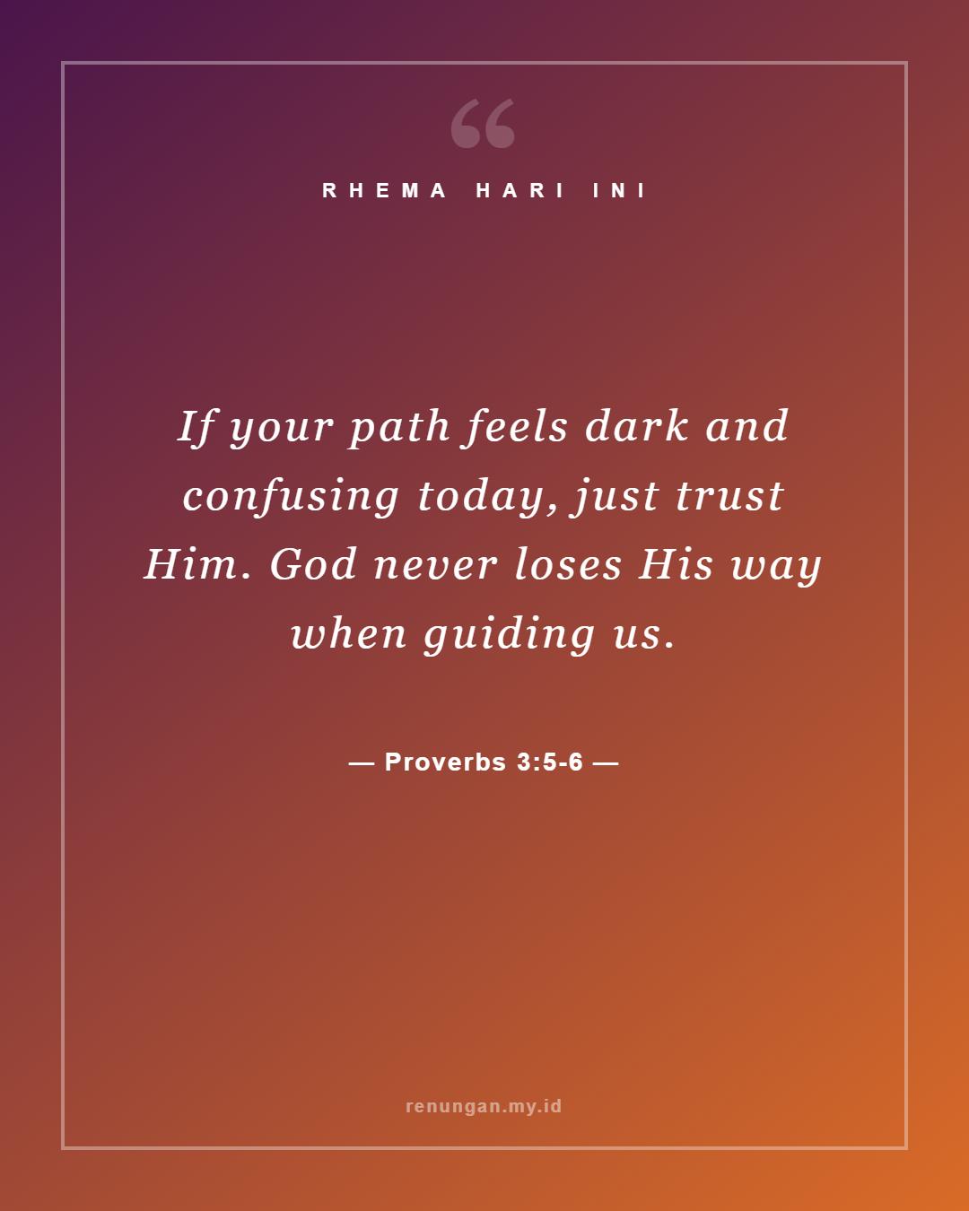 Proverbs 3:5-6